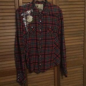 Johnny Was 3J Tioga Rose Embroidered shirt